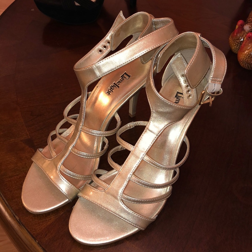 Gold High Heels